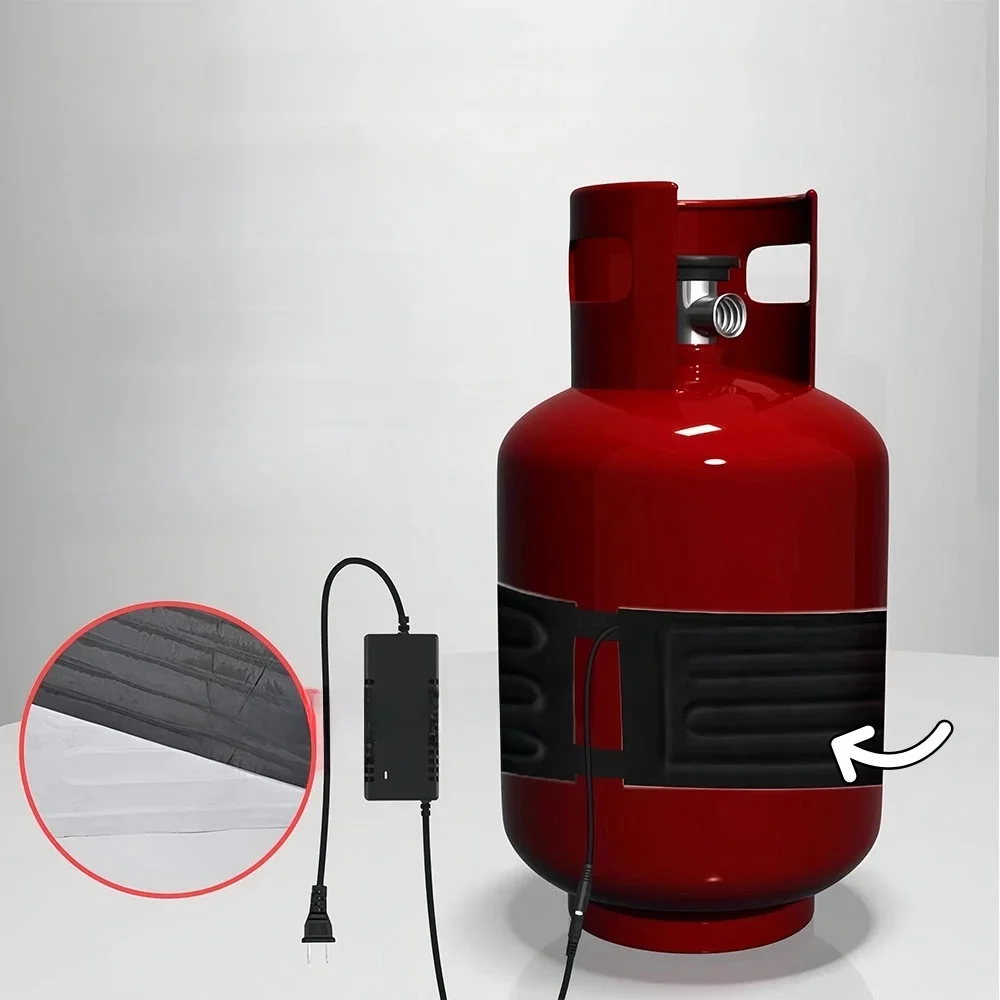 Ceinture chauffante pour réservoir de gaz, chauffage auxiliaire tropical chargé, isolation de bouteille de gaz liquéfié, 97x20cm, 15kg