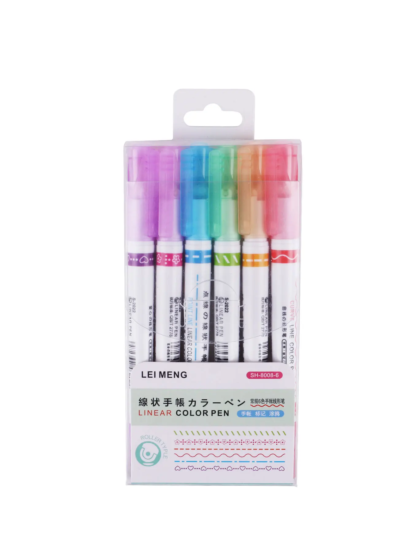 Paquet de 6 marqueurs à double pointe, marqueurs multicolores, stylos Doodle, stylos imperméables, stylos permanents,