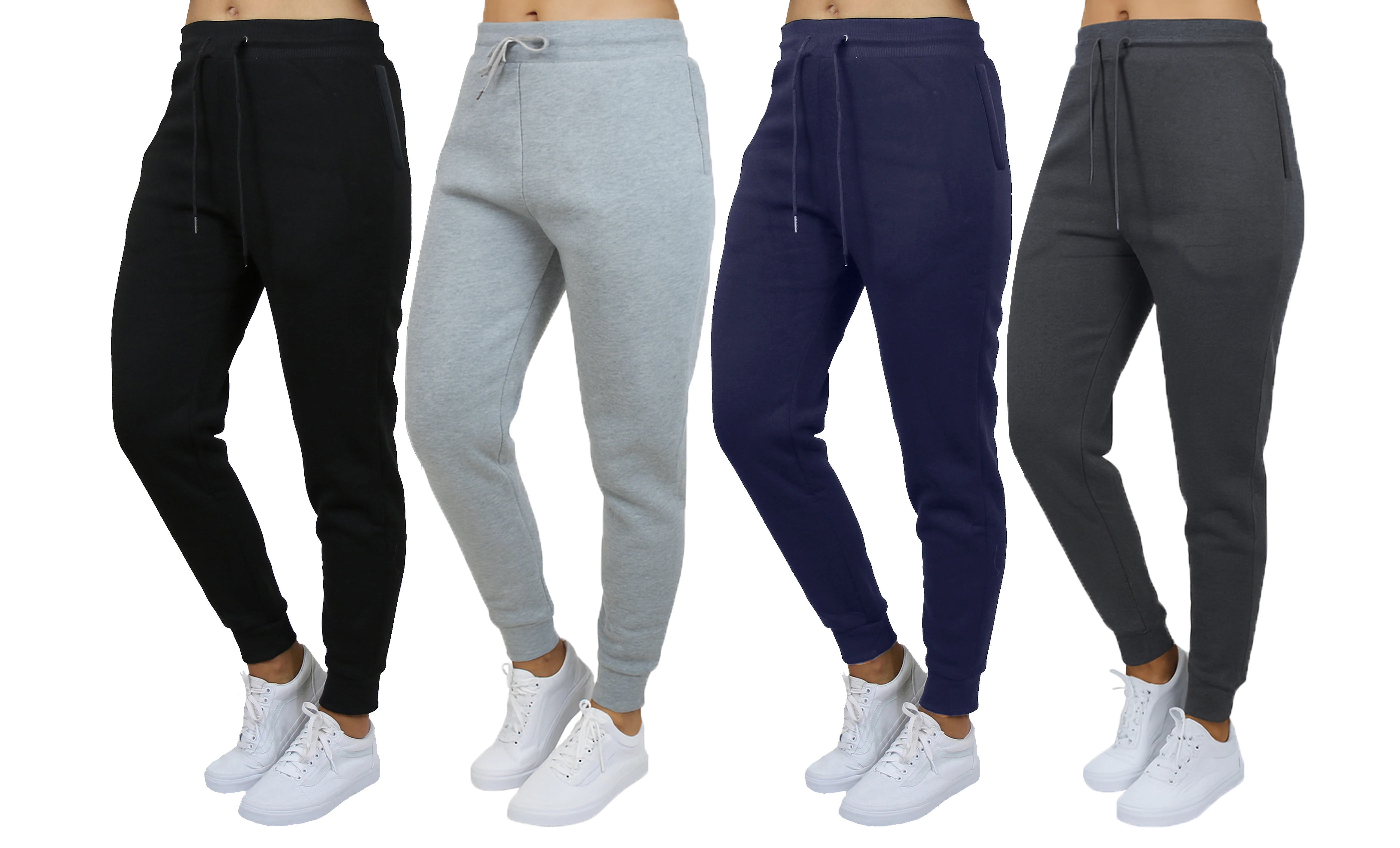 

Galaxy by Harvic 3-Pack Women's Loose Fit Fleece Jogger Sweatpants (S-5XL)