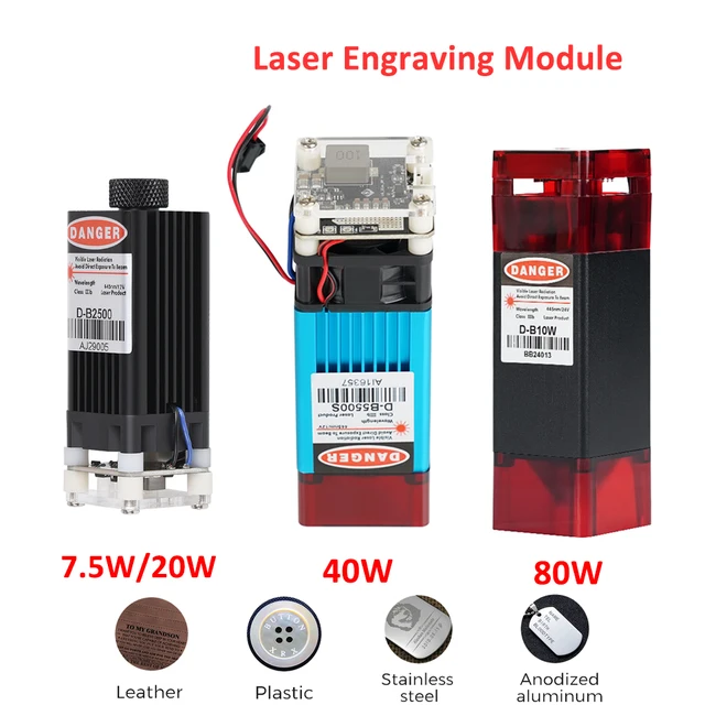 Dwa drzewa 80W głowica laserowa do grawerowania maszyna wycinarka laserowa drewna cięcie akrylowe metalu moduł laserowy 450nm niebieski Laser