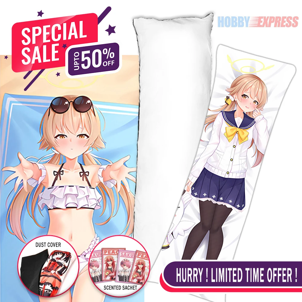 

Hobby Express Anime Dakimakura Japanese Otaku Waifu Life Size Doubleside Hugging Body Pillow Cover Hifumi - Blue Archive 0091400