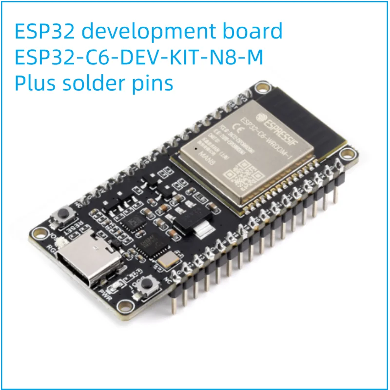 ESP32-C6-DEV-KIT-N8-M and ESP32-C6-DEV-KIT-N8 microcontroller WiFi 6 development board 160MHz single-core processor