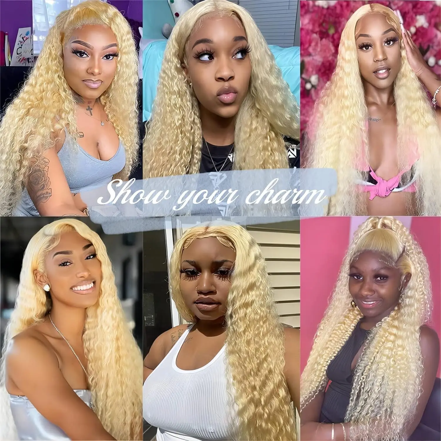 613 Blonde Deep Wave 13x6 Hd Lace Frontal Wigs 30 Inch Human Hair Curly Colored 13x4 Lace Front Wig Brazilian Wig Women Choice image 5