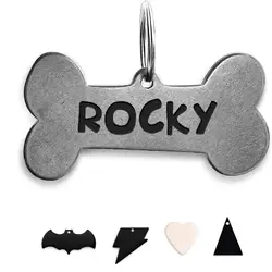 316 Stainless Steel Personalized Dog and Cat ID Tags, Original Funny Heart Shape, Can Be Engraved With Name or Text