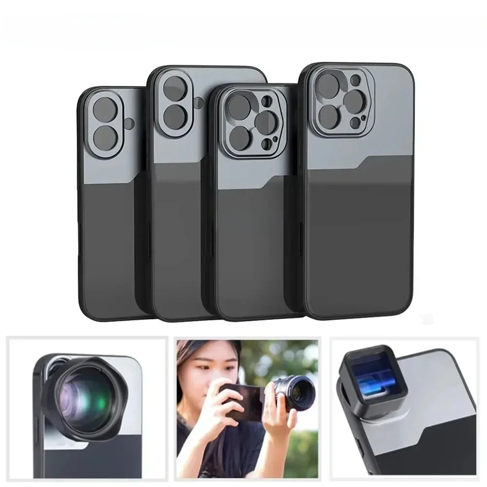 Etui na telefon z gwintem 17 mm do iPhone'a 16 Pro Max Plus Etui ochronne do obiektywu szerokokątnego Ulanzi Kase Apexel Anamorphic Macro — zdjęcie produktu 7