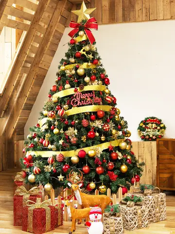 7ft/8ft Spruce Artificial Holiday Christmas Tree for Home/Party Decor w/1300 Branch Tips, Easy Assembly, Metal Hinges&Base