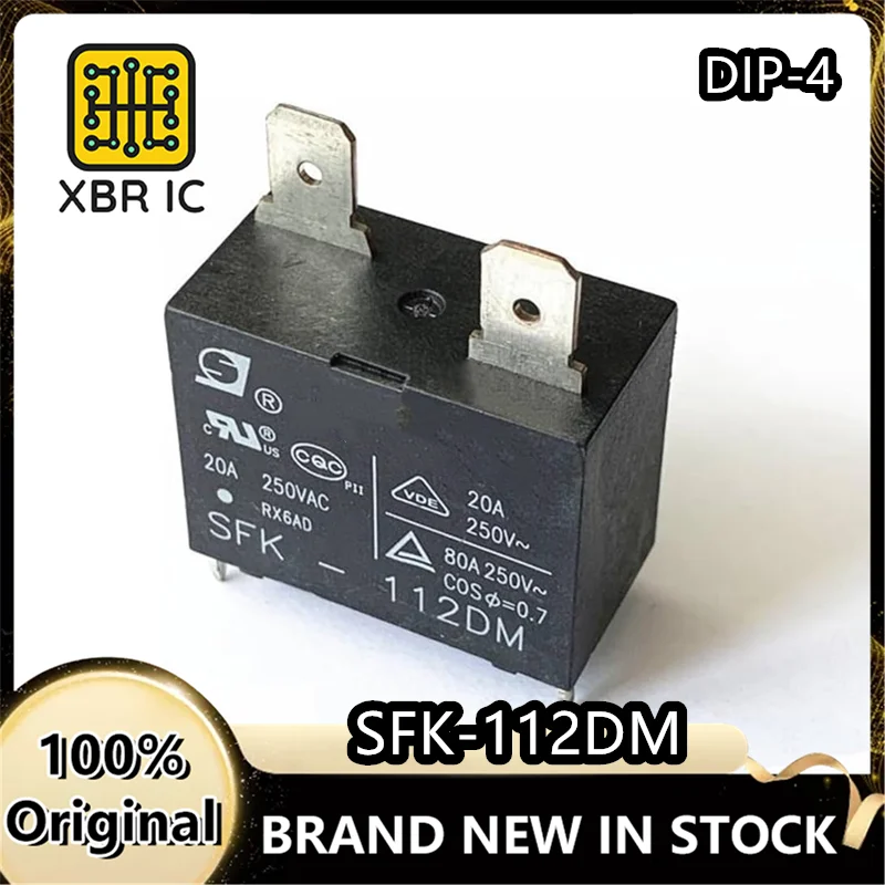 (15/40 Pieces) SFK-112DM DIP-4 Air Conditioner Water Heater Relay 12VDC 4 Pin 2 Plug New Original Genuine Spot Fast Delivery