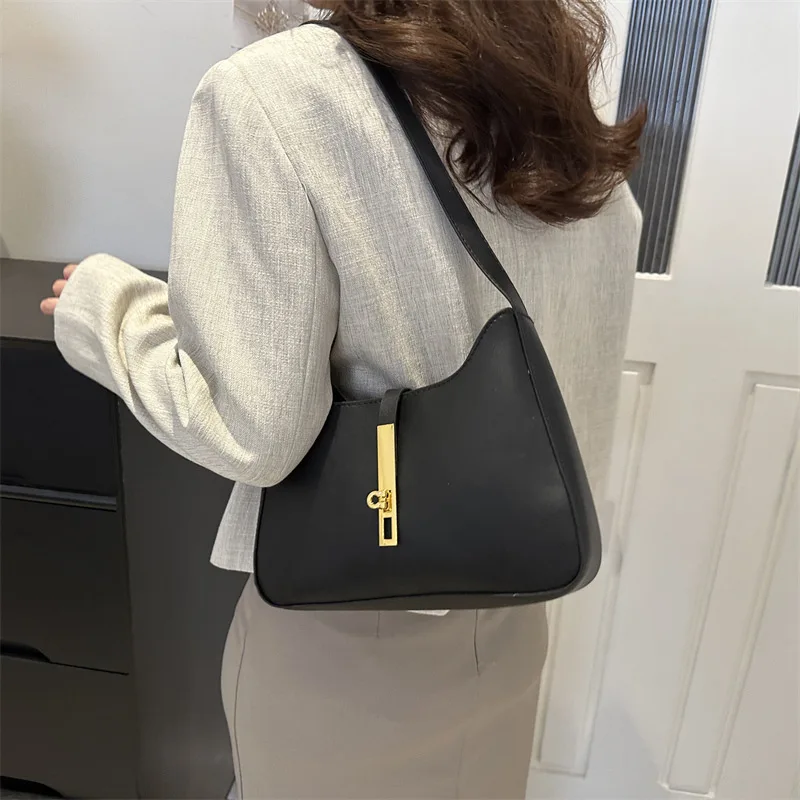 Luxury PU Leather Shoulder Bag Women Casual solid Color Design Handbag Brand Wallet Fashion Shoppers Clutter