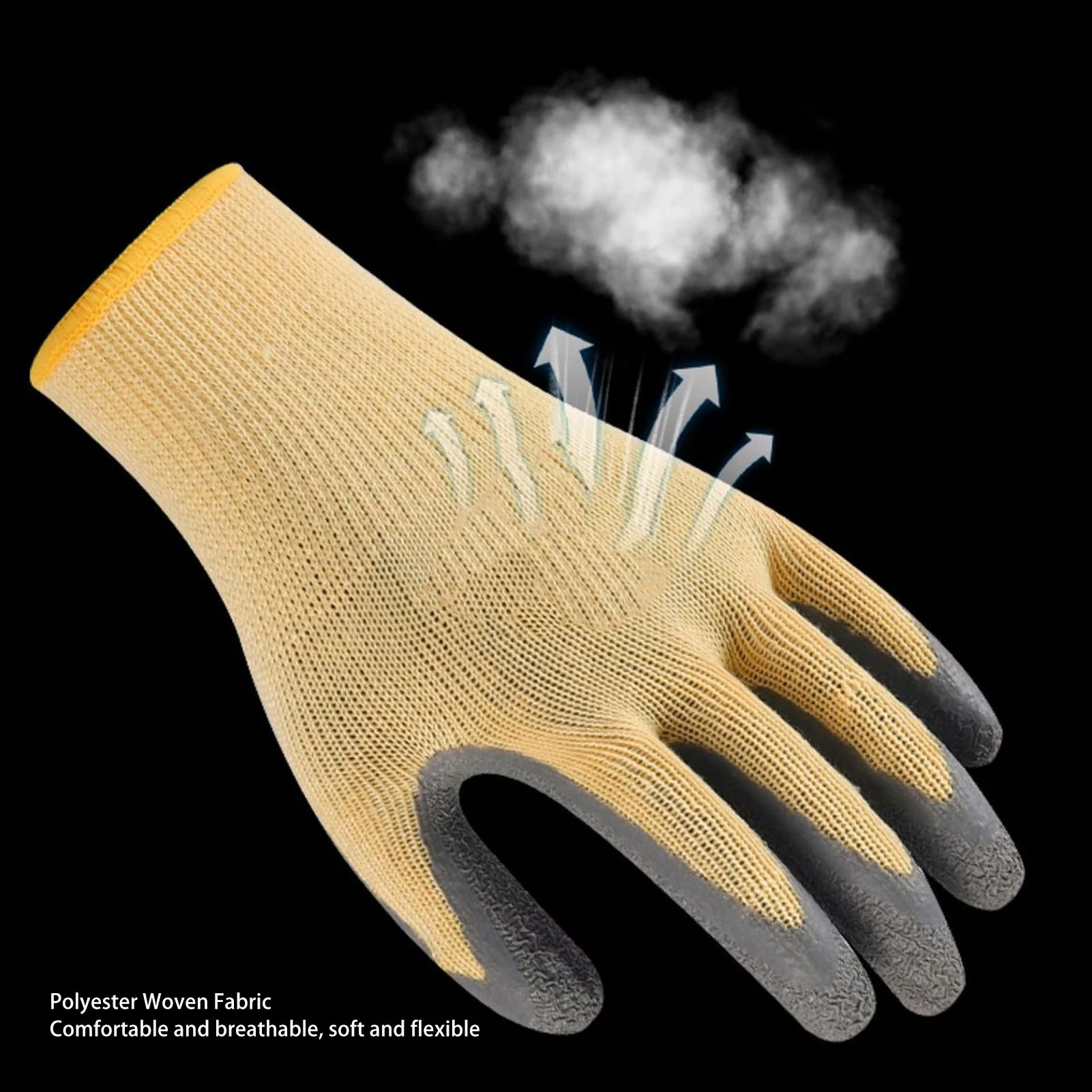 

Insulation Work Gloves Flame Retardant 400V Voltage Resistance Rubber Electrician Gloves for Electric Maintenance