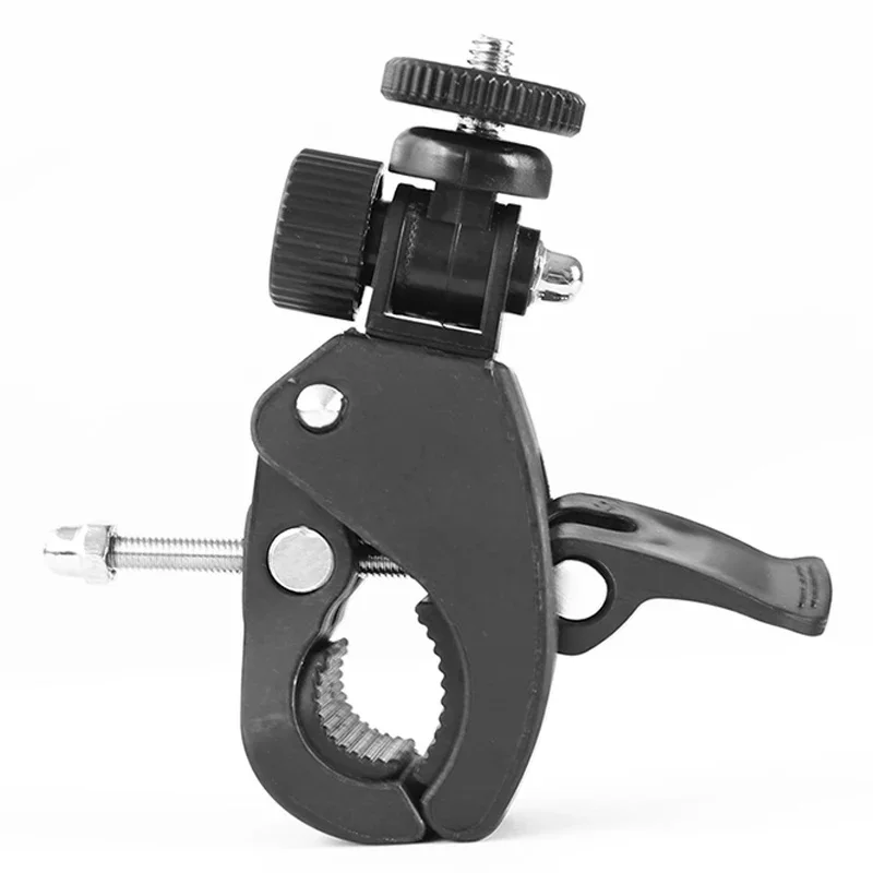 AliExpress SEamopar Black 1/4 Camera DV DSLR Bicycle Motorcycle Handlebar Clamp Bracket Tripod Mount Screw Clip For Holding LCD Monitor DSLR Cameras