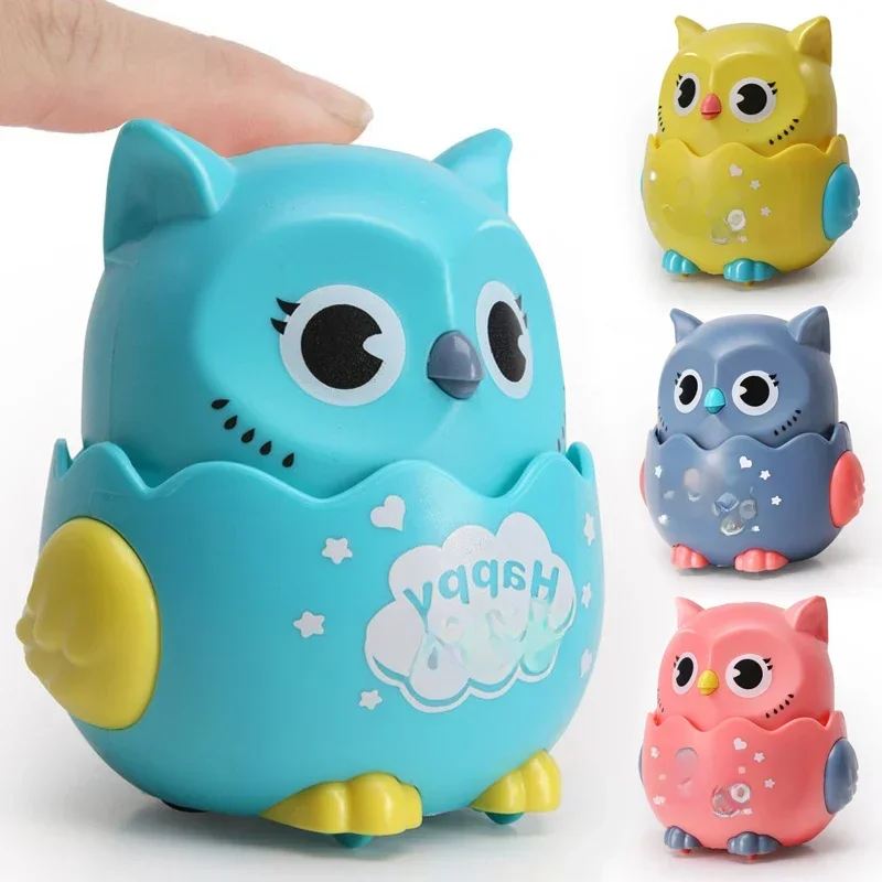 Jouets coulissants mécaniques à pression interactifs en forme de hibou pour enfants, jouets pour garçons et filles, cadeau d'anniversaire et de noël