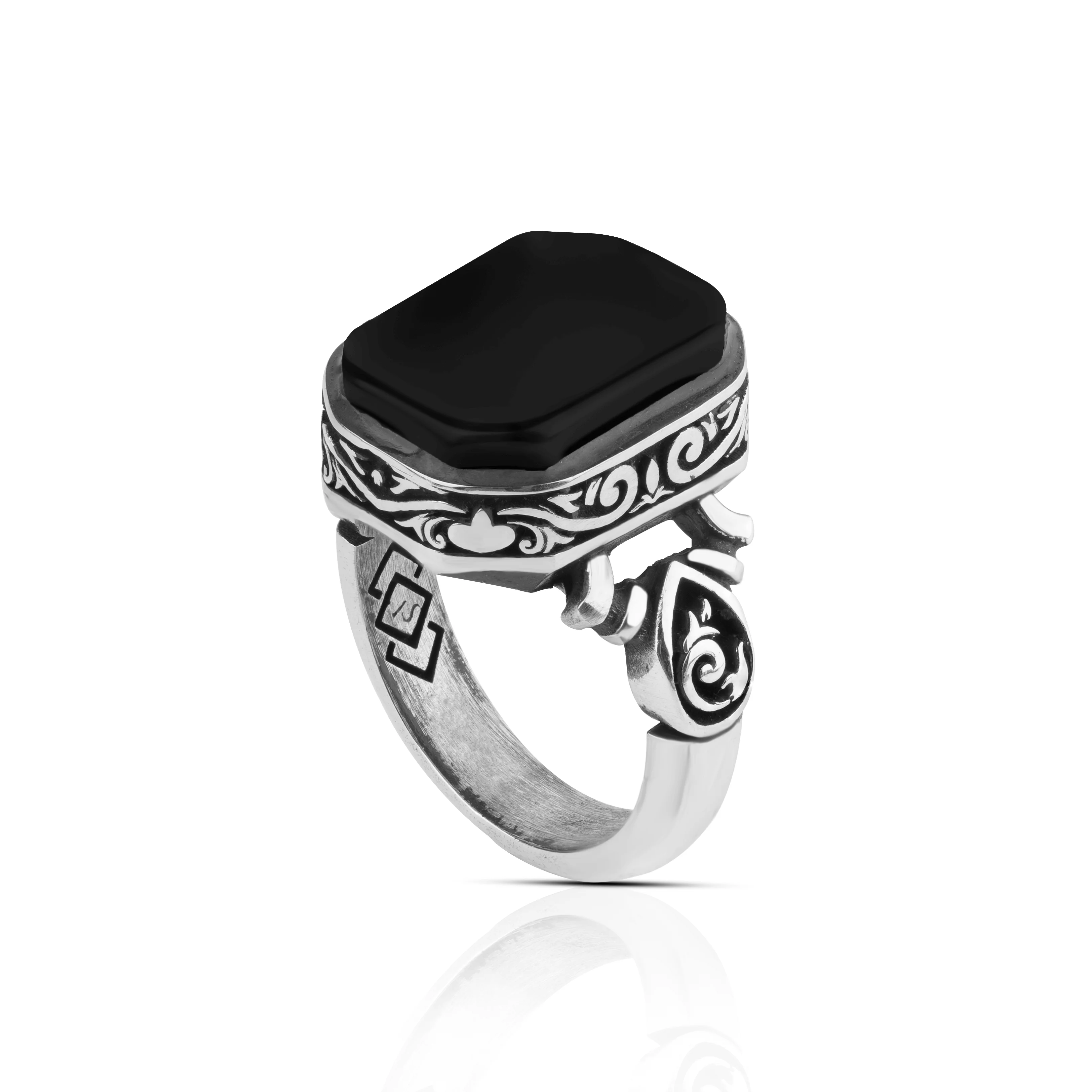 Silver ring  925 Onyx stone ,, for men