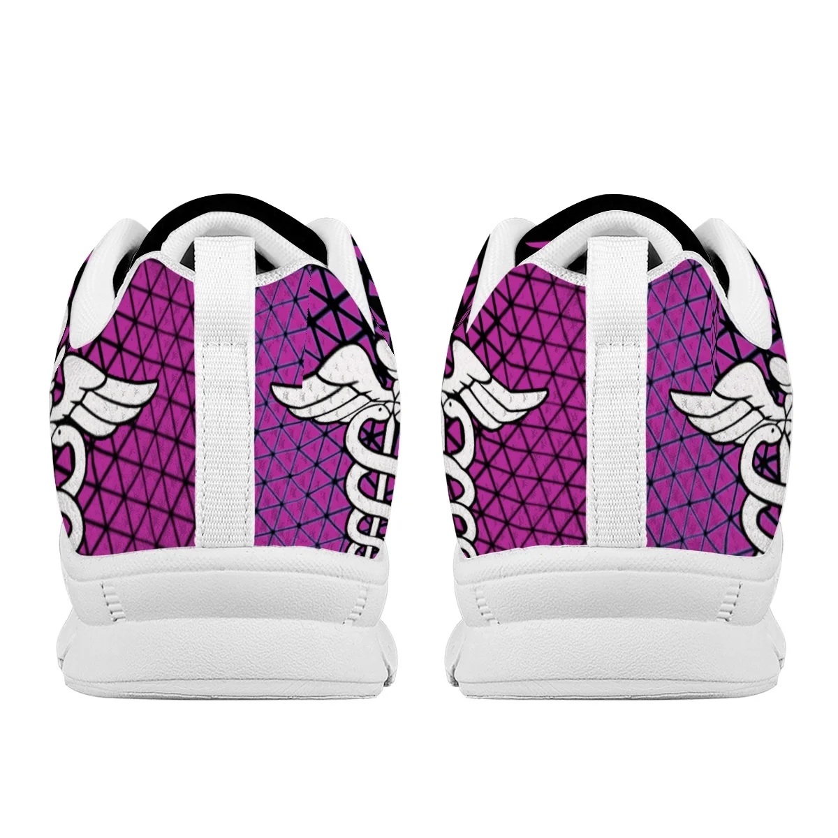 INSTANTARTS Lightweight Nursing Shoes Paramedic EMT EMS Pattern Women's Flat Shoes Shockproof Sneakers for Hospital Workers 2023