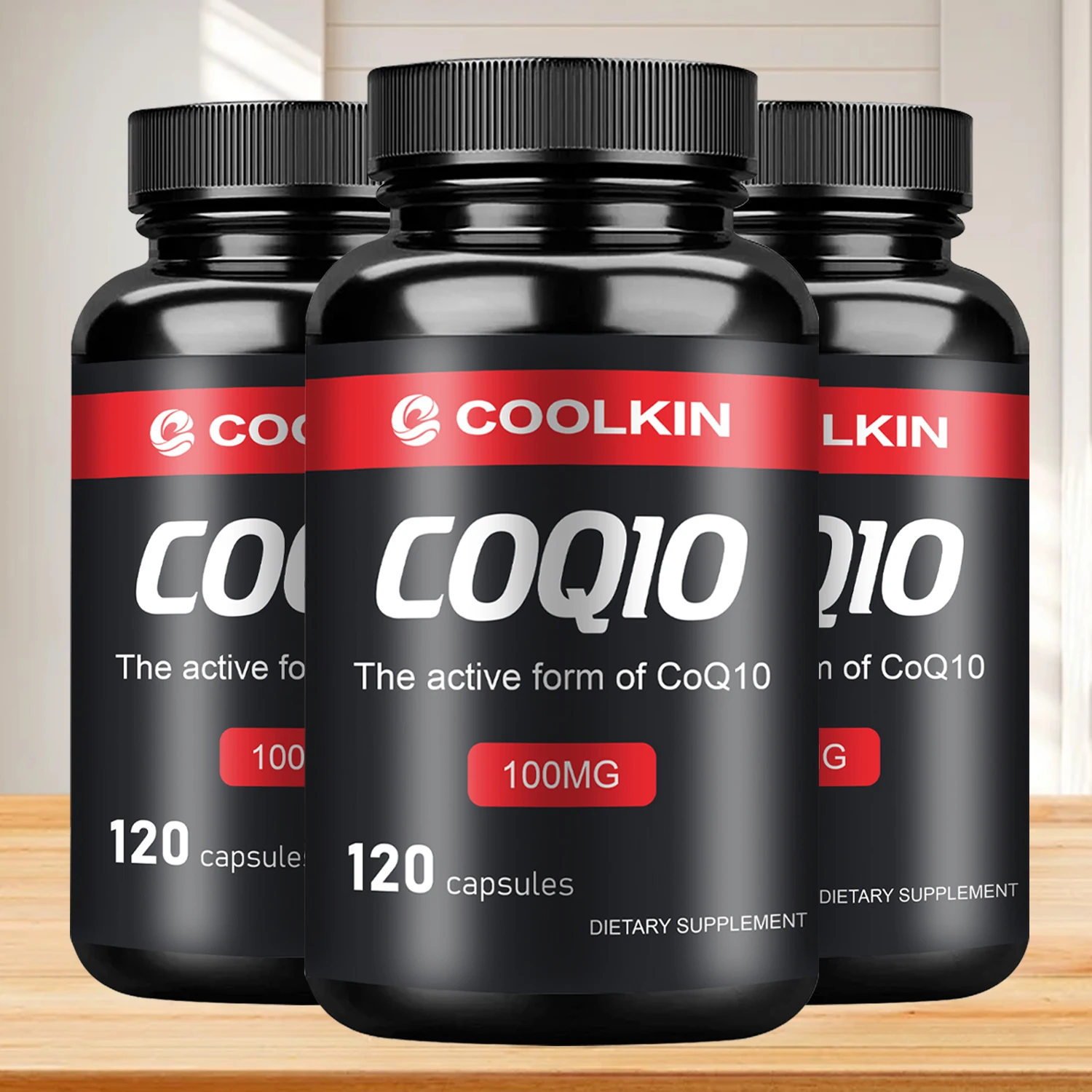 CoQ10 Supplements - Antioxidant for Heart Health and Energy Production - 120 Capsules