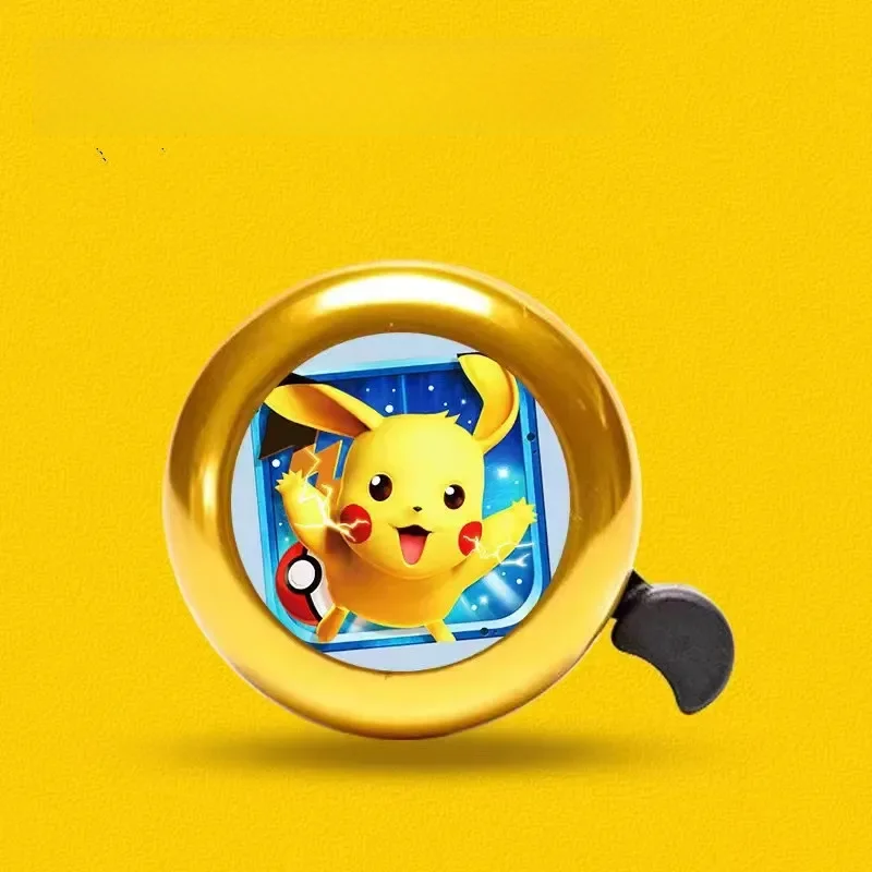 AliExpress TAKARA TOMY 5*5cm Pokemon Pikachu Bicycle Bell Kids Bike Cartoon Bell Metal Warning Alarm Cycling Handlebar Bell