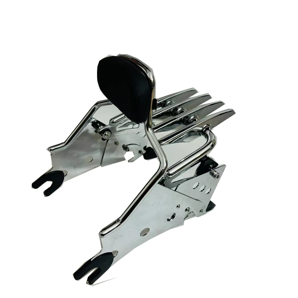 Motorcycle 9inch Backrest Sissy Bar Luggage Rack Fit For Indian Chieftain Roadmaster Dark Horse