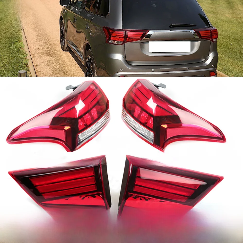Led Achterlicht Voor Mitsubishi Outlander Phev 2016 2017 2018 2019 2020 2021 Voor Auto Signaal Remlicht Bumper waarschuwingslampje - afbeelding 2