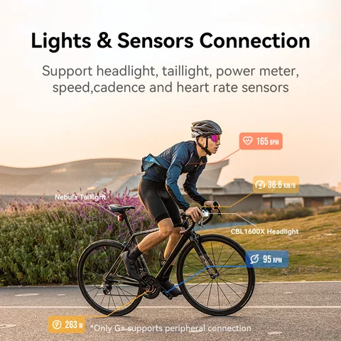 Велокомпьютер XOSS G3/G3+ GPS с Bluetooth и поддержкой Strava — фото товара