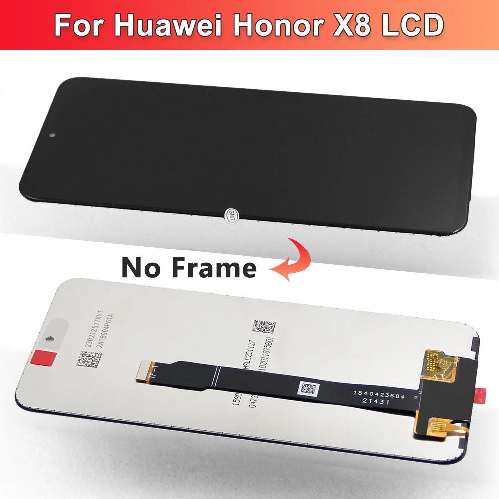 6.7\'\' For Honor X8 4G LCD Display Touch Screen Digitizer Assembly For Honor X8 2022 TFY LX1 LX2 LX3 Display With Frame Original