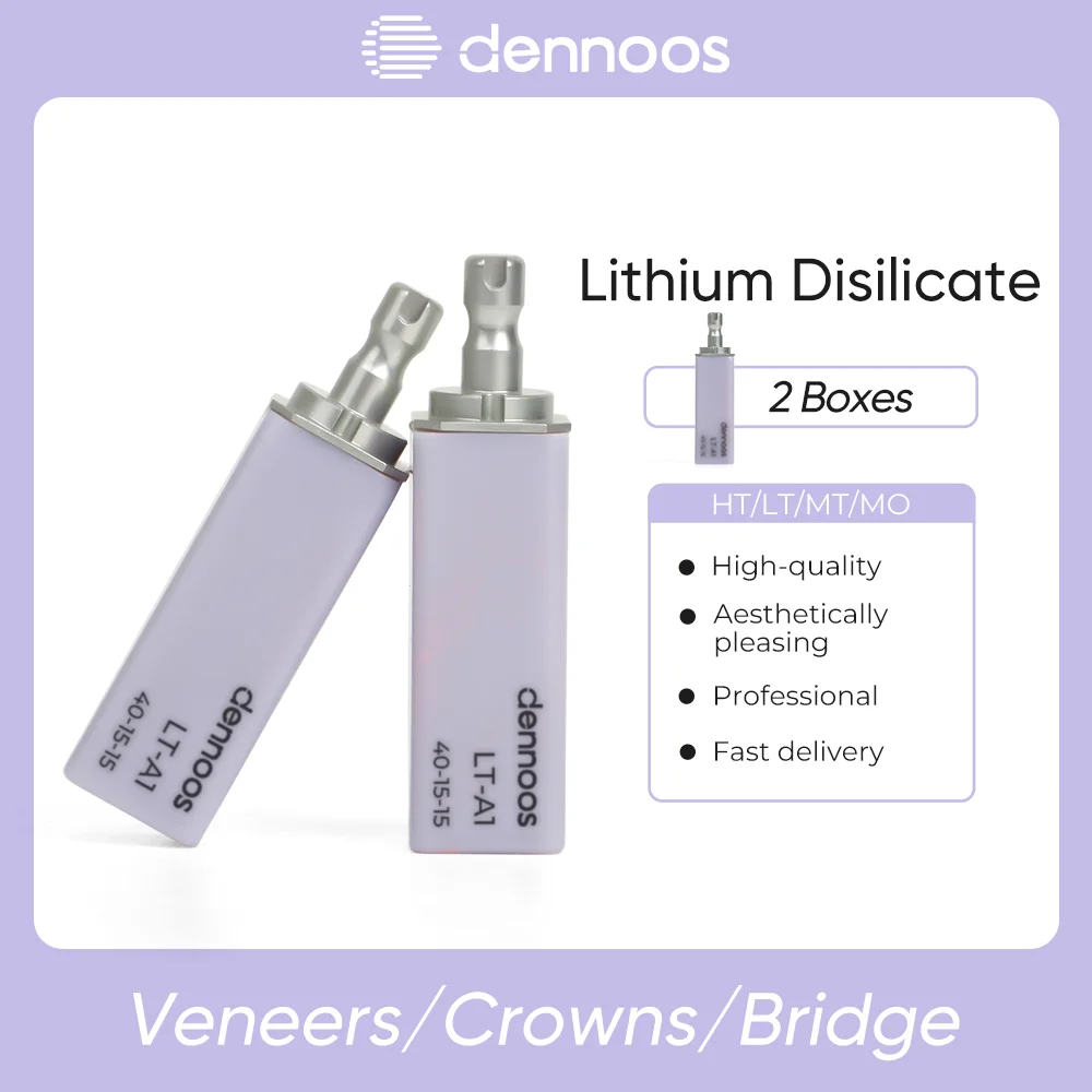 Dennoos Sirona 4/8pcs pack of B40 HT/LT lithium disilicate ceramic blocks CAD/CAM CEREC dental veneer crown laboratory material