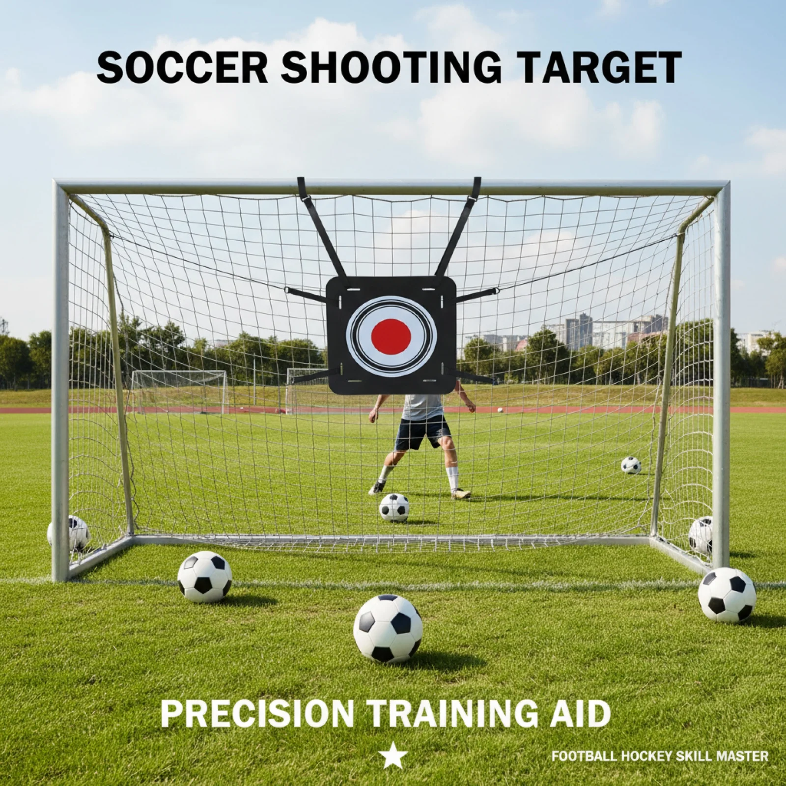 

Soccer Goal Target Square Target Enhance Reactive Agility Speed Target Adjustable Strap Football Training Equipment for Game
