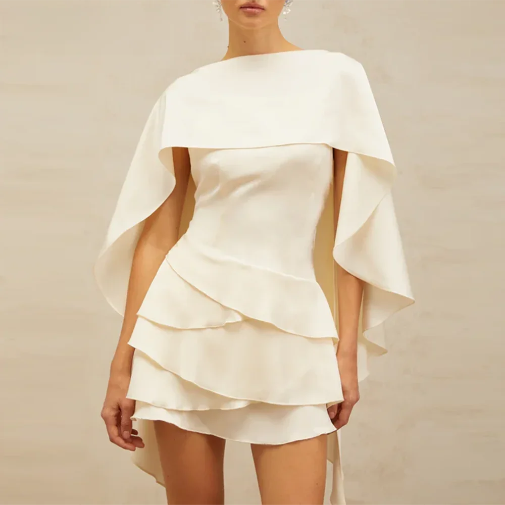 TWOTWINSTYLE Gesplitste Ruches Afslanken Jurken voor Vrouwen Strapless Mouwloze Hoge Taille Jurk Patchwork Sjaal Jurk Vrouwelijke - afbeelding 2