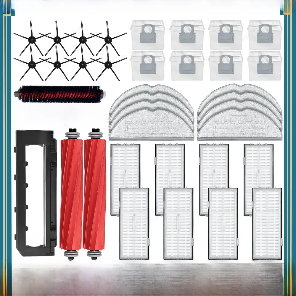 Accessoires de rechange pour Roborock S7 Max Ultra / S7 MaxV Ultra / S7 Pro Ultra, pièces détachées, brosse latérale principale, filtre, vadrouille, sac à poussière