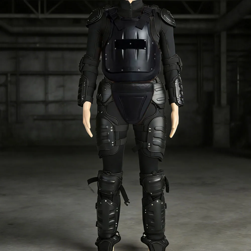 Tactical Protective Gear with Outdoor Protective Vest Knee Arm Hand,  Airsoft Body Armor Suit Costume for Motorcycle Riding