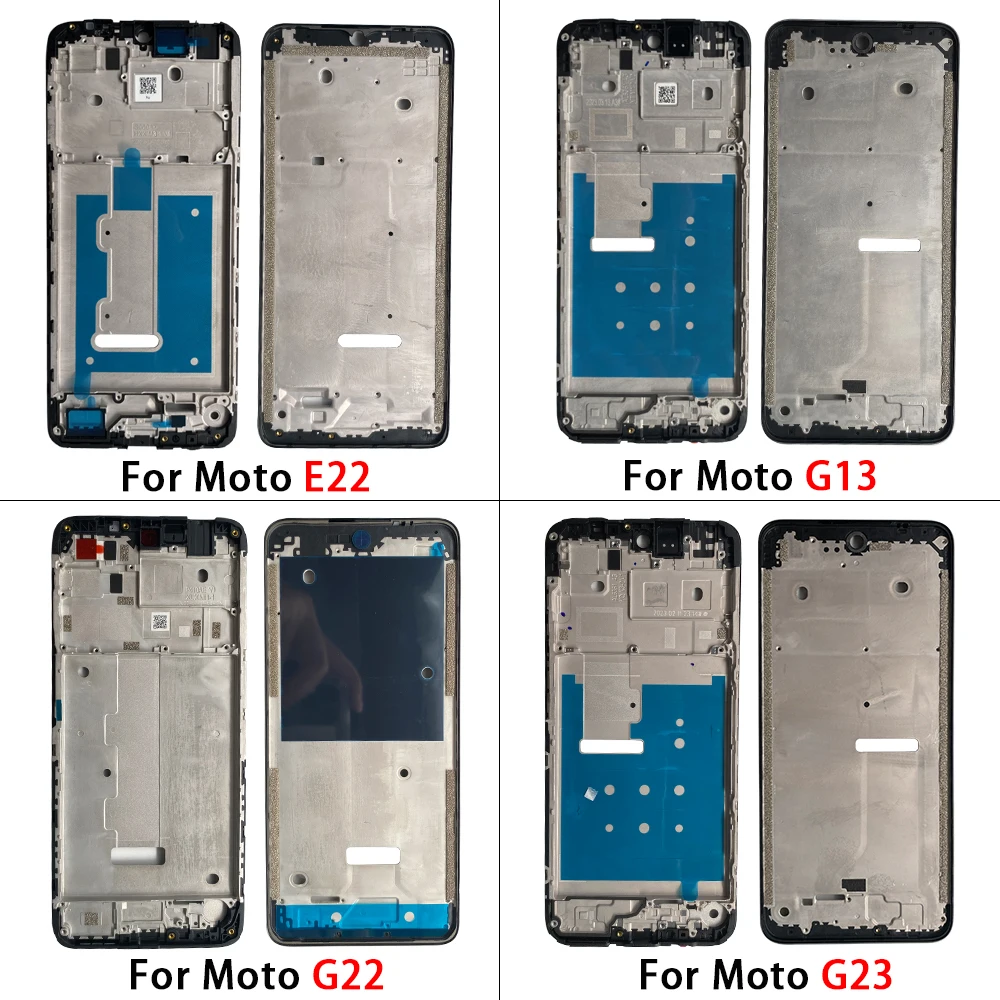 High Quality Front Housing LCD Frame Bezel Plate For Moto E6 Play/S E13 E22 G13 G22 G23 G52 G53 G60 G72 Phone Replacement Parts