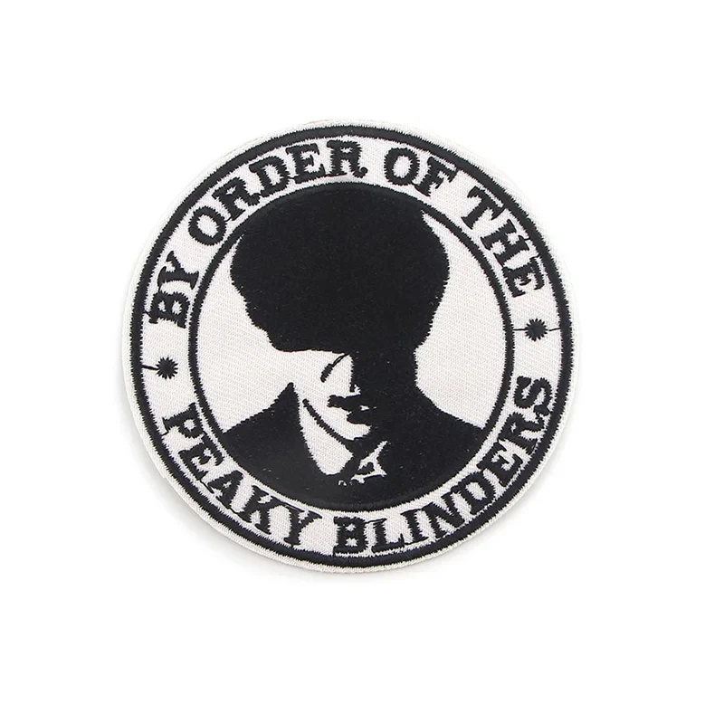 Peaky Blinders Character Iron Sew on BadgesThermotolerant For Clothing Accessory DIY Applique Customize Embroidered Patches