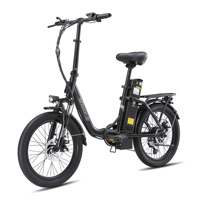 Ebike, folding Electric bike 20 ”, engine rear wheel 250W, lithium battery 18AH, front and rear disc brakes, unisex