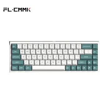 FL·ESPORTS FL680 Three-Mode Mechanical Keyboard 68 Keys RGB Hot-Swappable 2.4G Wireless Bluetooth Wired Win/Mac/iPad