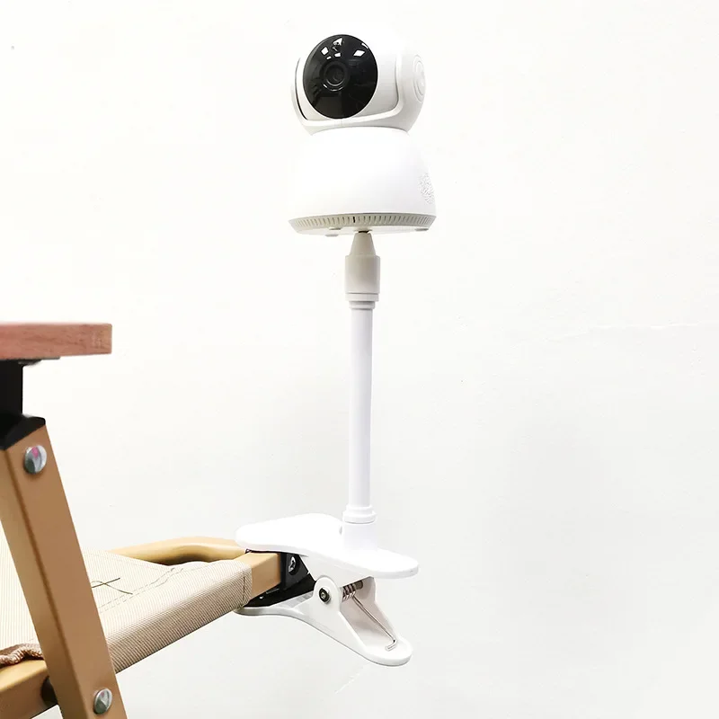 Suporte para câmera de monitor de bebê, portátil, flexível, braçadeira, montagem, suporte, webcam,