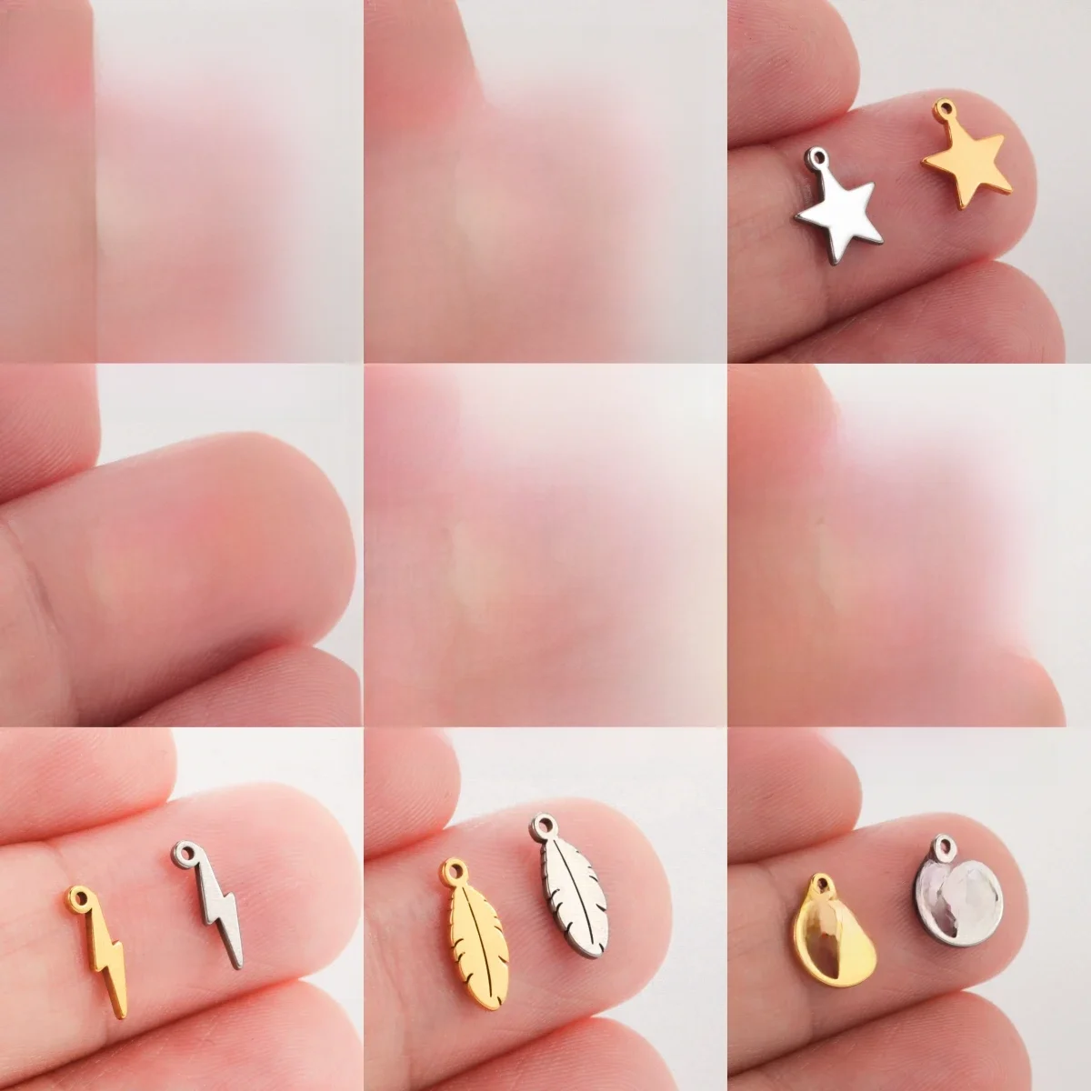 5 sztuk/zestaw zawieszek ze stali nierdzewnej w kształcie drzewa życia i motyla, akcesoria do biżuterii DIY, do wyrobu bransoletek, kolczyków, naszyjników i wisiorków. — 2