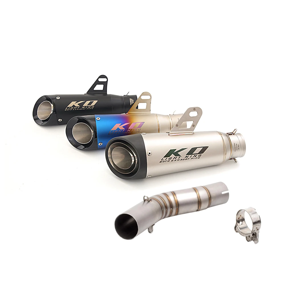 

Slip On For Suzuki GSXR 1000 2005 2006 Motorcycle Full Exhaust System Stainless Steel Middle Link Pipe Muffler With DB Killer