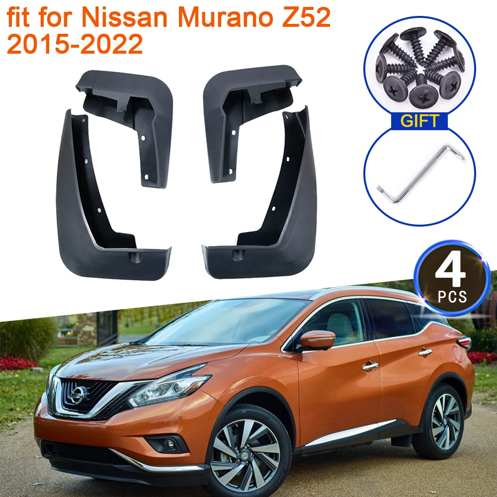 for Nissan Murano Z52 2015 2016 2017 2018 2019 2020 2021 2022 MudFlap Mudguards Splash Guards Fender Flare Front Car Accessories