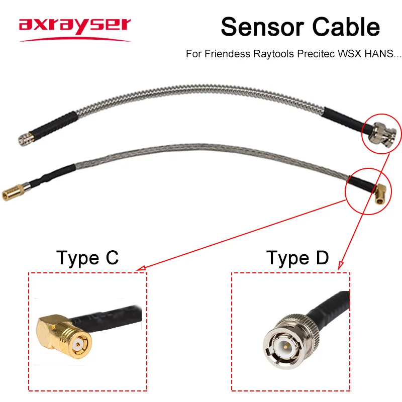 Imagem -03 - Cabo do Sensor do Laser rf para Raytools Precitec Wsx Hans Ele Friendess Mazak Ntc Fibra Lasermech Sma Smb Ttw Transformador Fio de Cobre