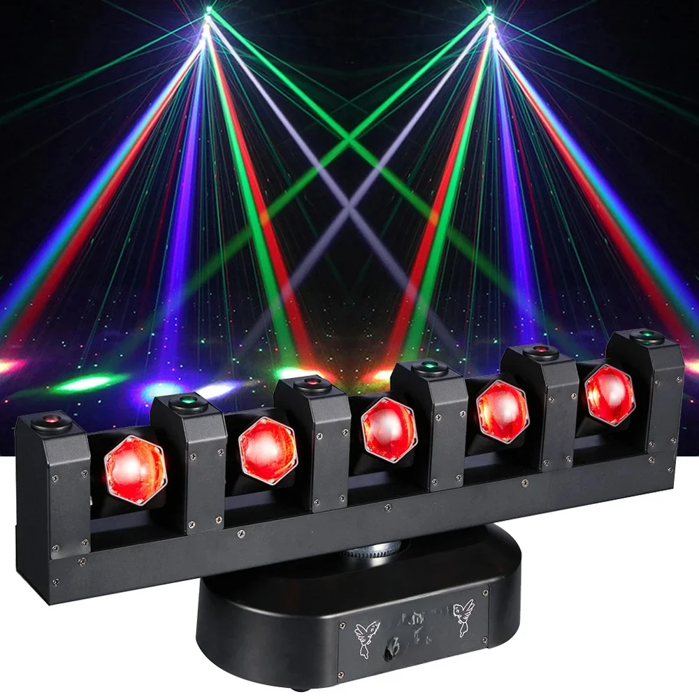 2IN1 Effect LED Stage Light Beam 5X10W RGBW Moving Head Light DJ Control Disco Party Show Light DMX512 LED Bar Light for Wedding