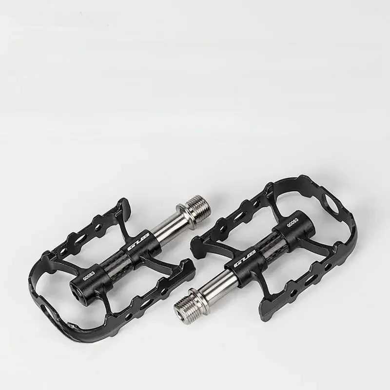 AliExpress GUB GC083 Bicycle Ultra-light Aluminum Pedals Road Bike MTB Titanium Axle Pedals Folding Bike Double Bearing Pedals Lightweight