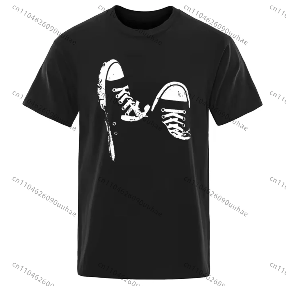 

Casual Men T Shirt Men Cool Skate Shoes Printing T Shirts 100%Cotton Comfortable Premium Camisetas Oversized Fashion Tops Tees