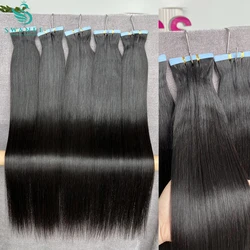SWANEE Tape In Extensions 100% Real Human Hair Remy Natural  Vietnamese Hair Straight Seamless PU Skin Weft Tape Ins for Salon