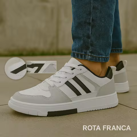 Tênis Casual Masculino Confortável Solado Antiderrapante Lançamento Estilo Único Envio Imediato