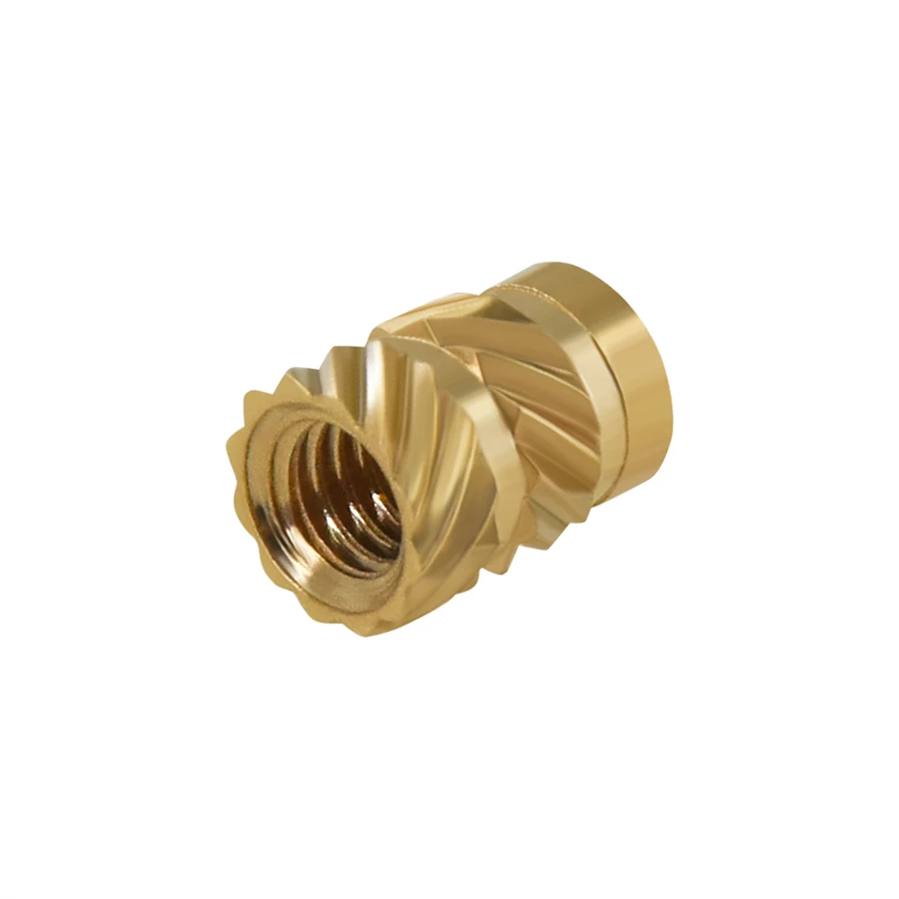 M3 M4 M5 Brass Hot Melt Insert Knurled Nut Thread Heat Molding Double SL-Type Twill Injection Embedment Nut For 3D Printer Parts