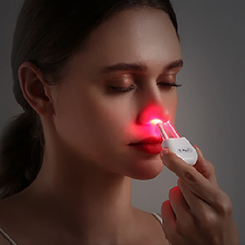 Bio Light Nose Massager Low Frequency Pulse Laser Nose Care Machine for Relieving Rhinitis Sinusitis Hay fever