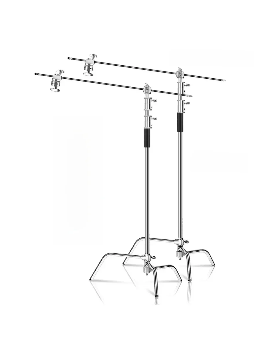 Profesjonalny statyw fotograficzny 260 cm C-Stand Light Stand z wysięgnikiem Metalowy stojak oświetleniowy ze stali nierdzewnej Softbox Studio — zdjęcie produktu 7