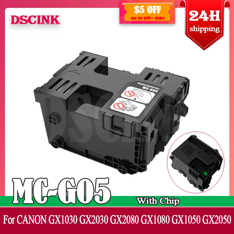 MC-G05 G05 Maintenance Box For Canon GX1030 GX2030 GX2080 GX1080 GX1050 GX2050 Printer Maintenance Tank With Chip 100% Work