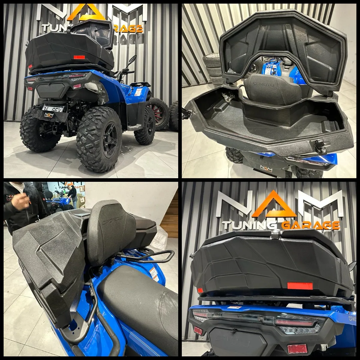 

160L Secure Latch Black ATV Trunk Top box Durable Front Storage Luggage Top box Case New For ATVs High Quality With Lock System