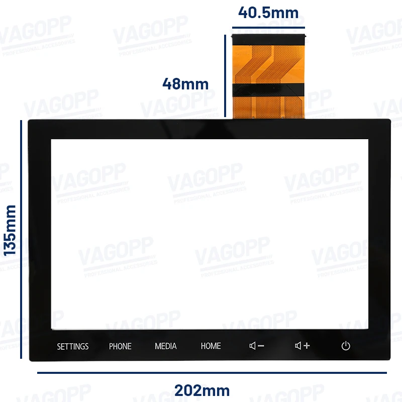 8-calowy ekran dotykowy Digitizer dla MITSUBISHI Outlander 2020-2022 Radio odtwarzacz DVD nawigacja GPS