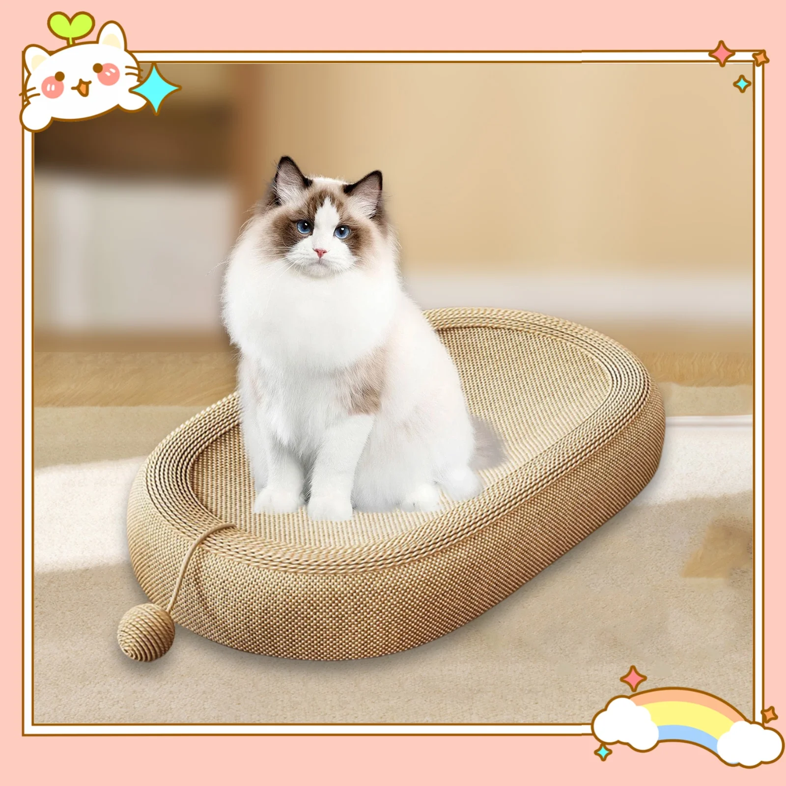 

Когтеточка для кошек, когтеточка для кошек, диван-кровать для щенка и котенка, лето