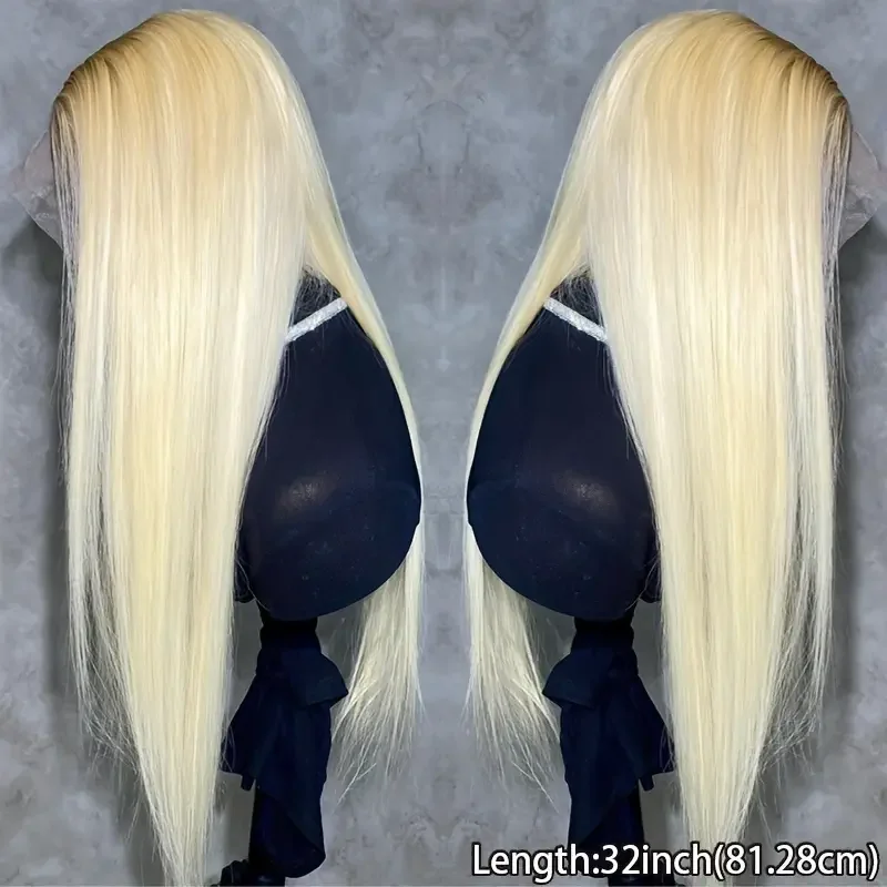 220 Density Straight Blonde 613 Hd Lace Frontal Wig 13x6 Brazilian Human Hair Wigs For Women 13x4 Lace Frontal Colored Wig image 5